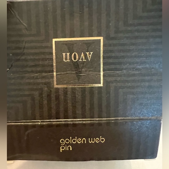 Modernist Big Purple Glass Stone in A
Golden Maze Pin Brooch - Picture 5 of 5